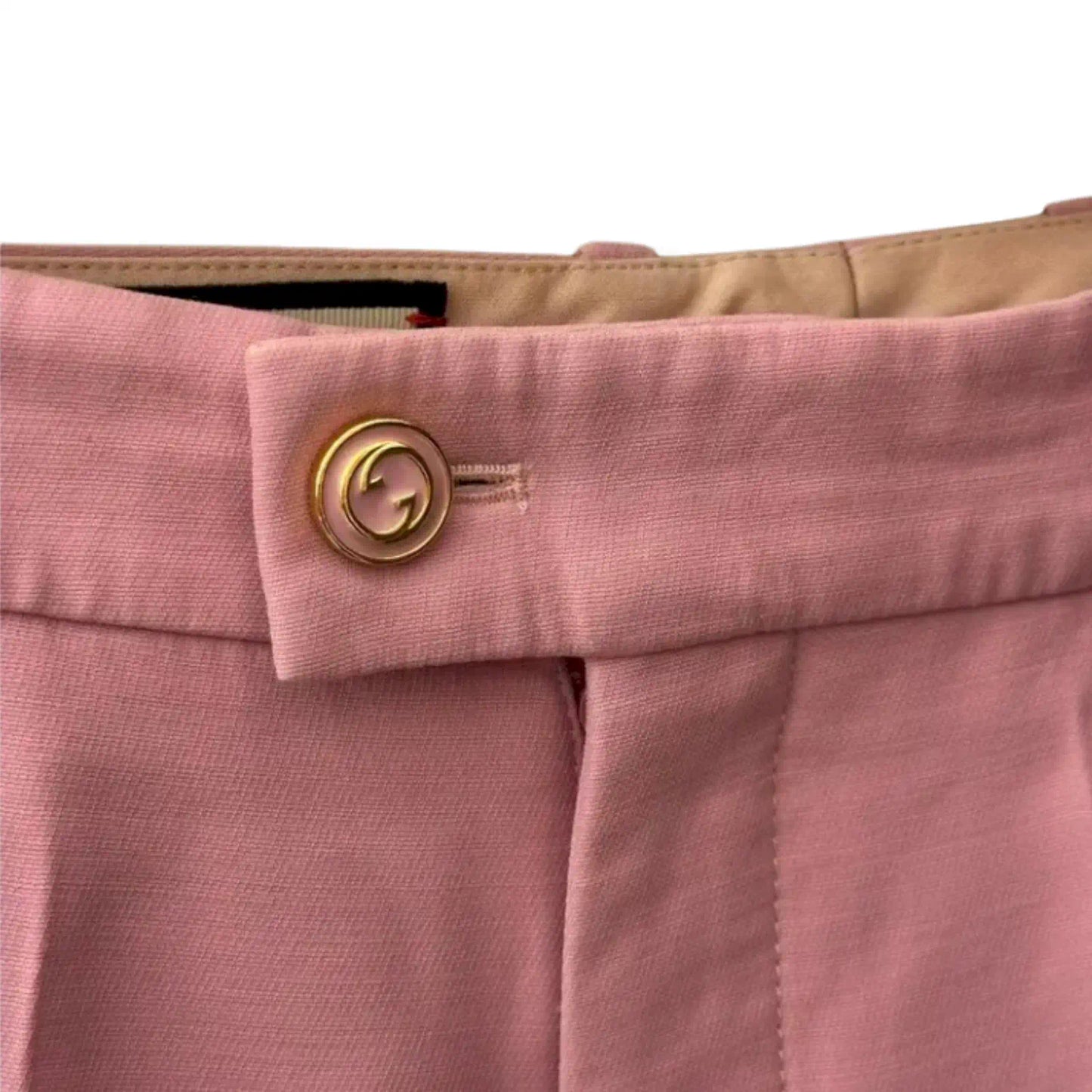 GUCCI PASTEL PINK TAILORED TROUSERS