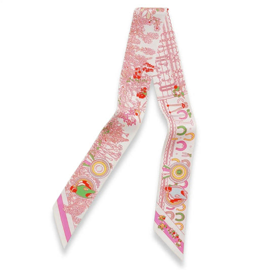 HERMÈS BLANC ROSE MULTICOLORE PONY PIT STOP TWILLY