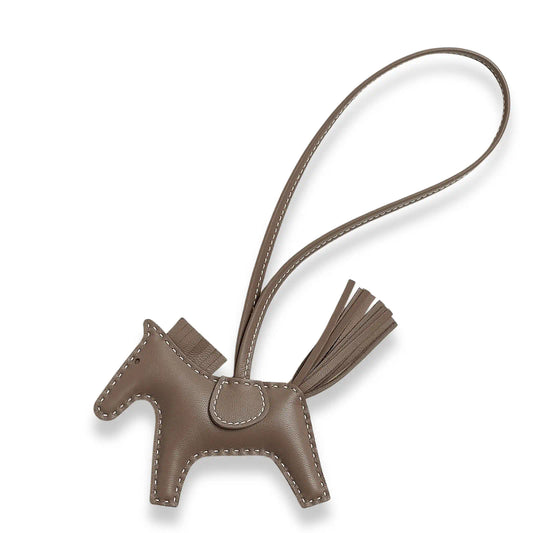 HERMÈS ÉTOUPE RODÉO PM BAG CHARM