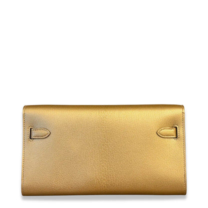 HERMÈS KELLY TO GO DORÉE PERMABRASS