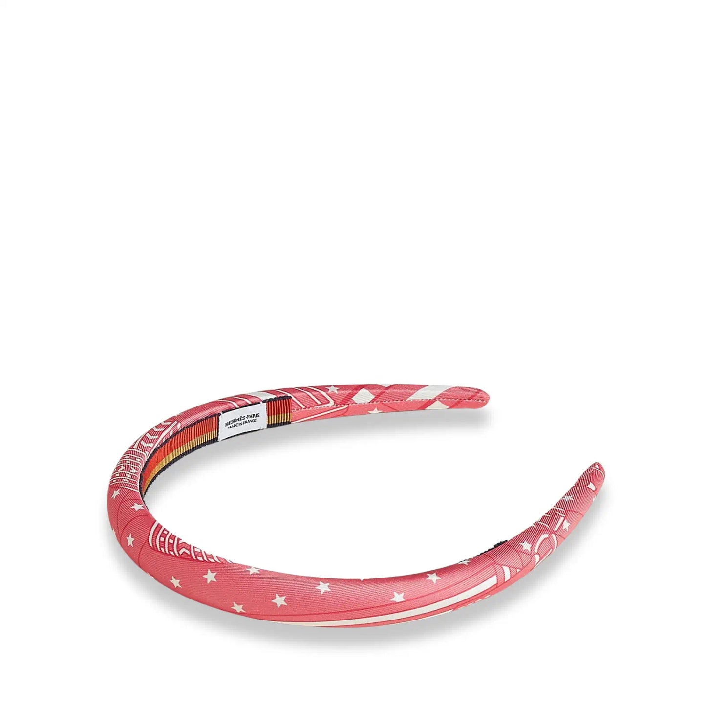 HERMÈS ROSE AZALÉE SANGLES EN ZIGZAG HEADBAND