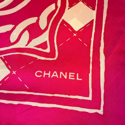 CHANEL PINK SILK CARRÉ