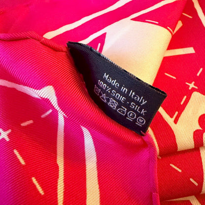 CHANEL PINK SILK CARRÉ