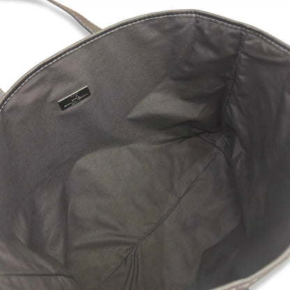 CAROLINA HERRERA MONOGRAM BLACK CANVAS TOTE BAG