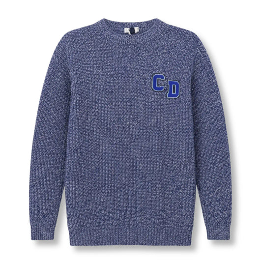 DIOR BLUE KNIT CD SWEATER