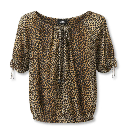DOLCE GABBANA LEOPARD BLOUSE