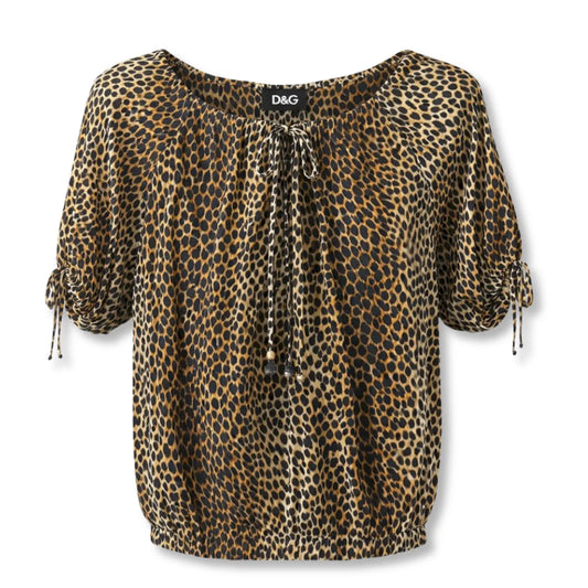 DOLCE GABBANA LEOPARD BLOUSE