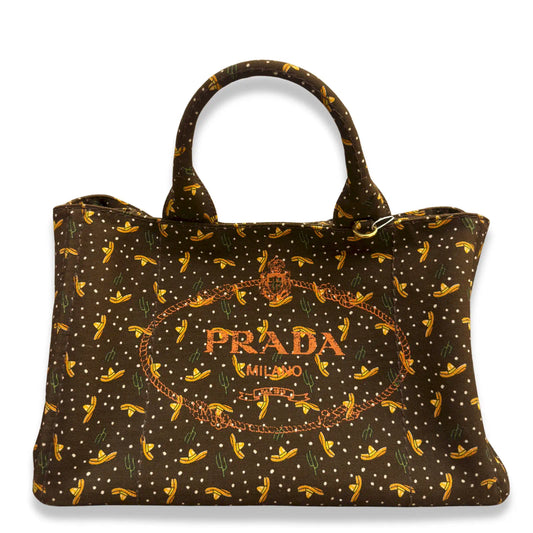 PRADA CANAPA ST. SOMBR TOTE BAG