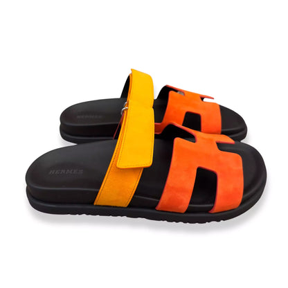 SANDALIAS HERMÈS ROUGE ÉCARLATE/SUNSET DE PIEL CHYPRE