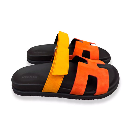 SANDALIAS HERMÈS ROUGE ÉCARLATE/SUNSET DE PIEL CHYPRE