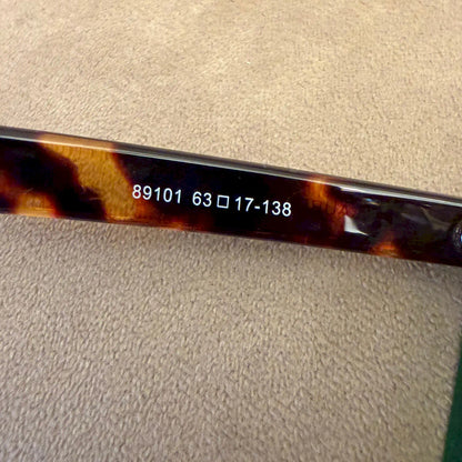 SAINT LAURENT GREEN TORTOISESHELL SUNGLASSES