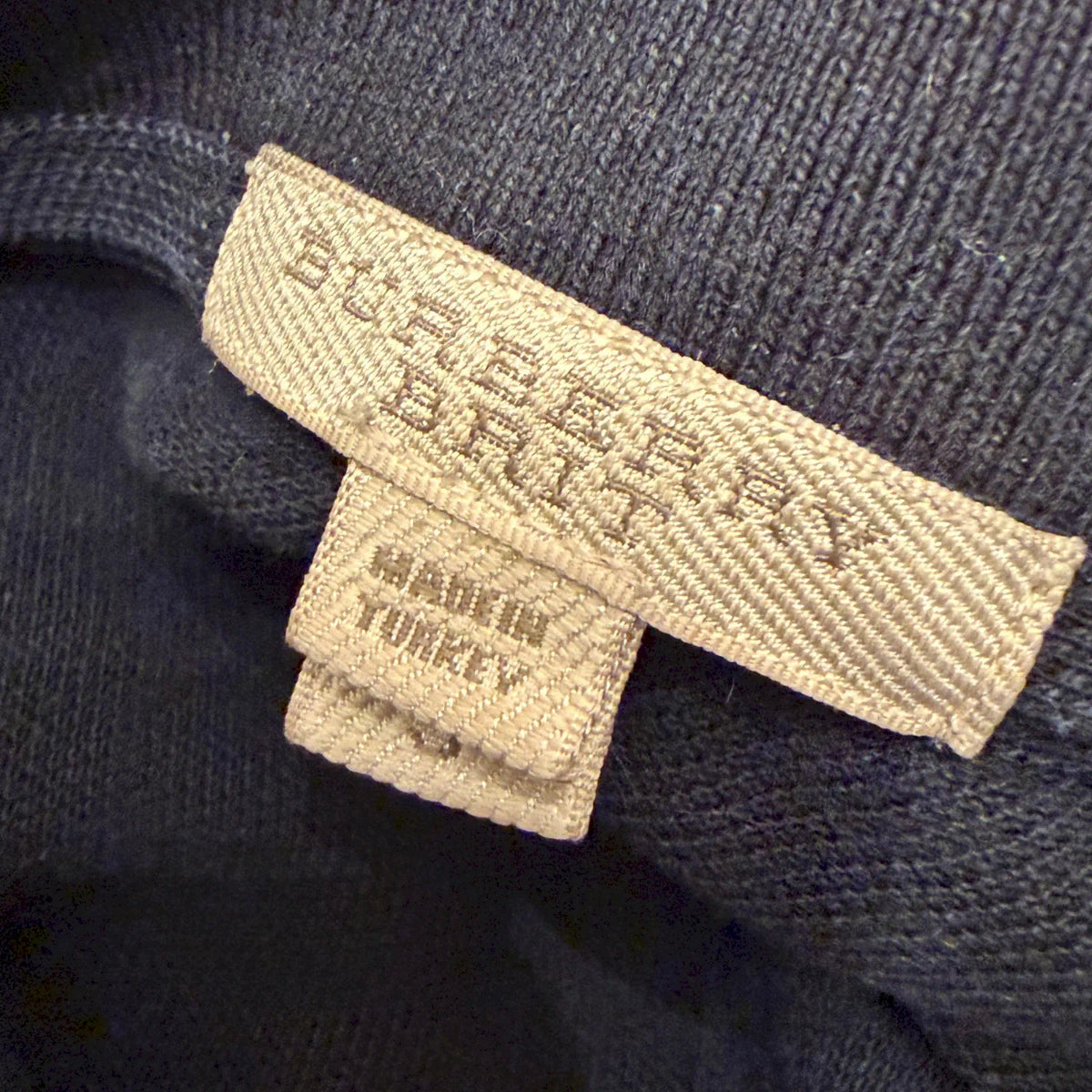 BURBERRY BLACK CHECK COLLAR POLO SHIRT
