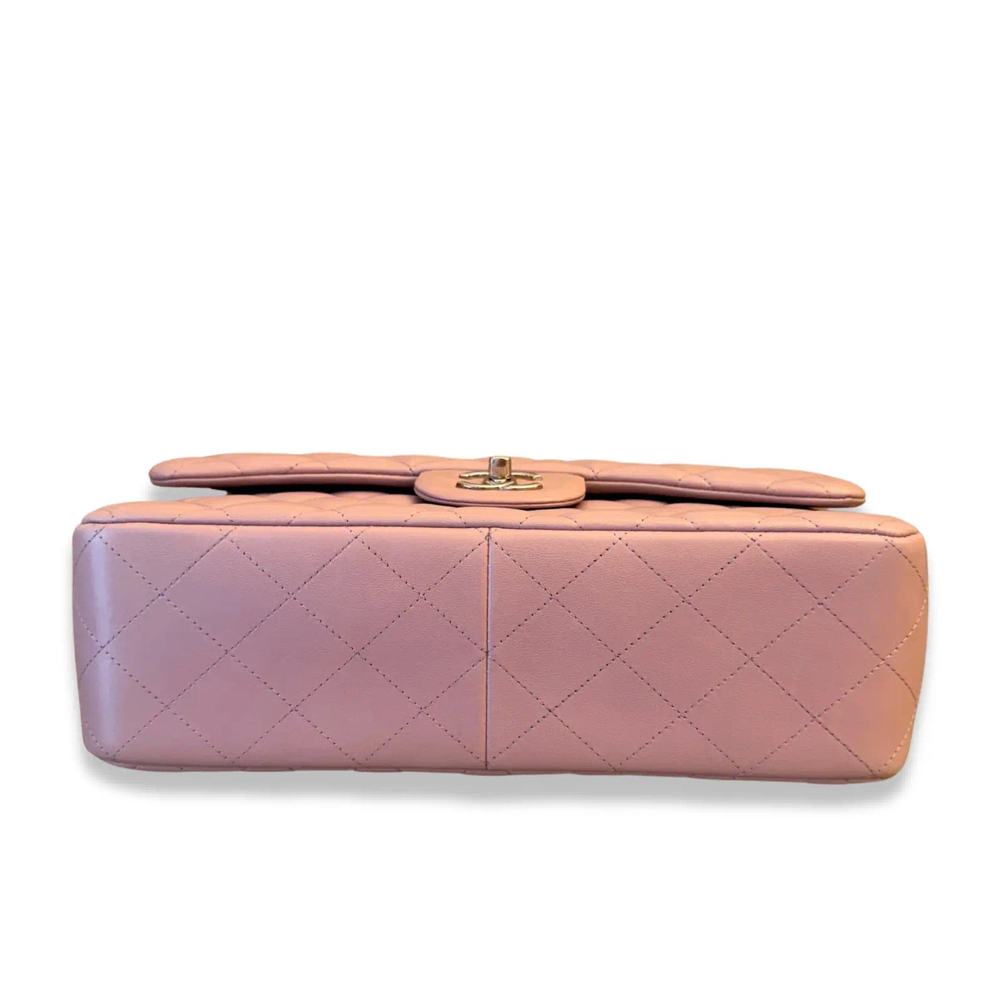 CHANEL PINK QUILTED JUMBO CLASSIC FLAP BAG