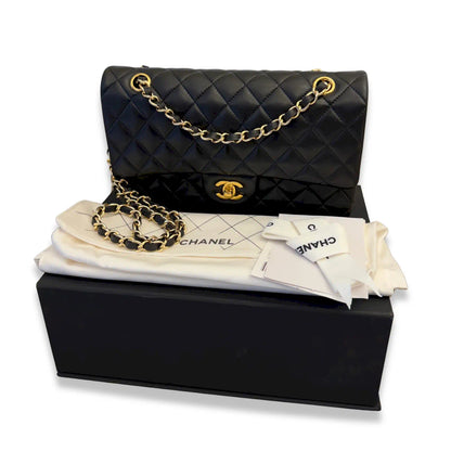 CHANEL BLACK CLASSIC FLAP BAG