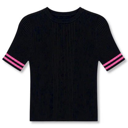 CHANEL BLACK FISH MOTIF KNIT TOP