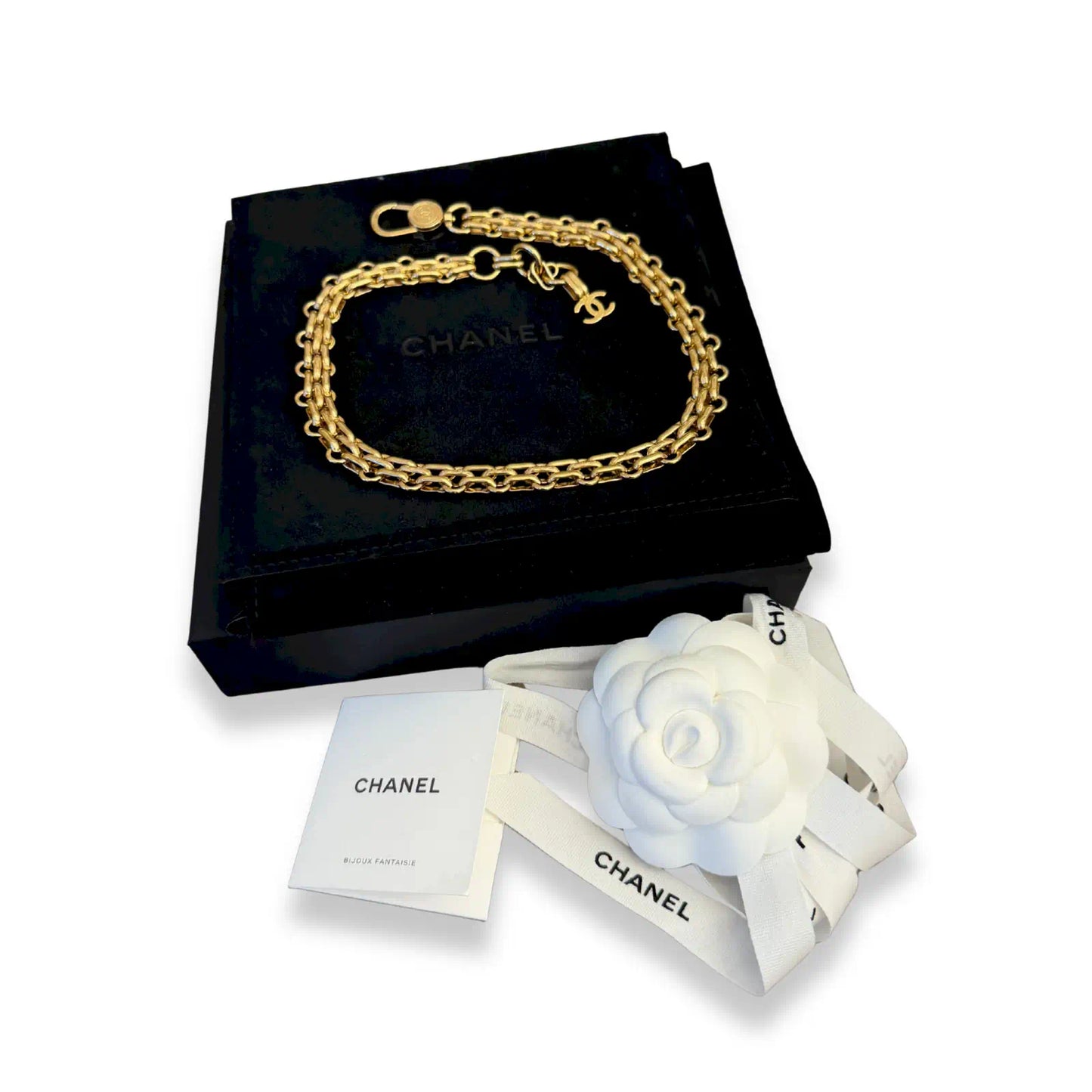 CHANEL GOLD CHAIN CC NECKLACE