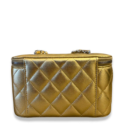 CHANEL GOLD CHAIN VANITY BAG