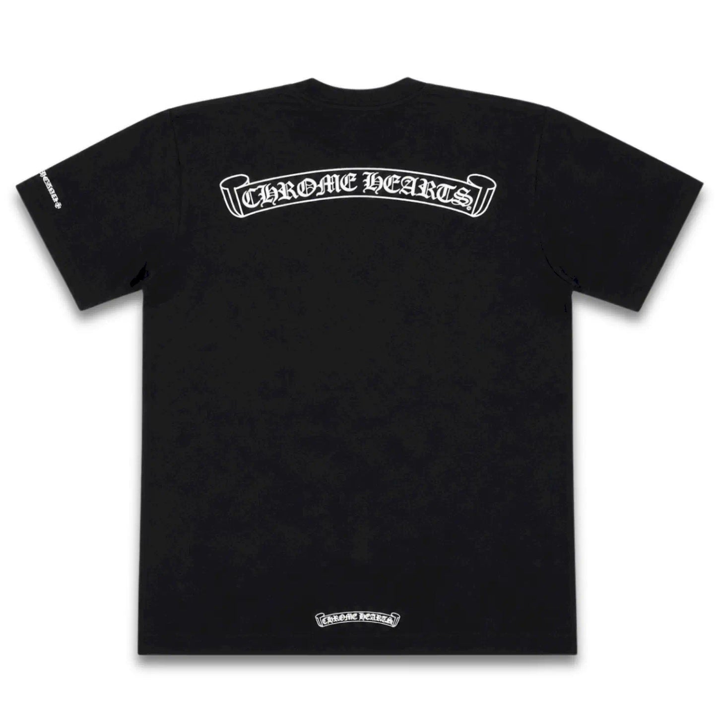 CHROME HEARTS BLACK SCROLL LOGO POCKET T-SHIRT