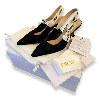 DIOR BLACK J’ADIOR SLINGBACK PUMPS