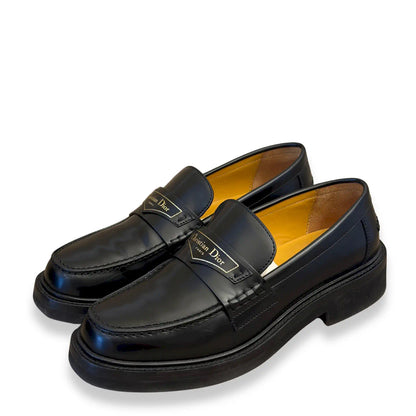 DIOR BLACK LEATHER LOAFERS
