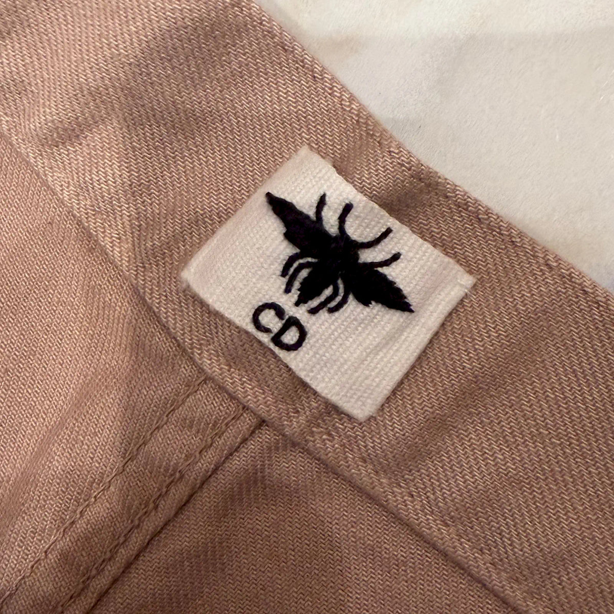 DIOR CAMEL COTTON TROUSERS