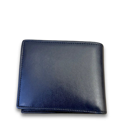 ETRO BLUE EMBOSSED PEGASO BIFOLD WALLET