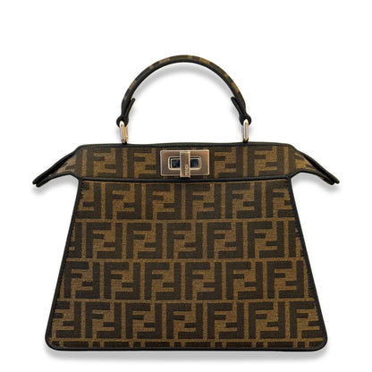 FENDI BROWN POKÉMON X FRGMT DRAGONITE PEEKABOO ISEEU SMALL BAG