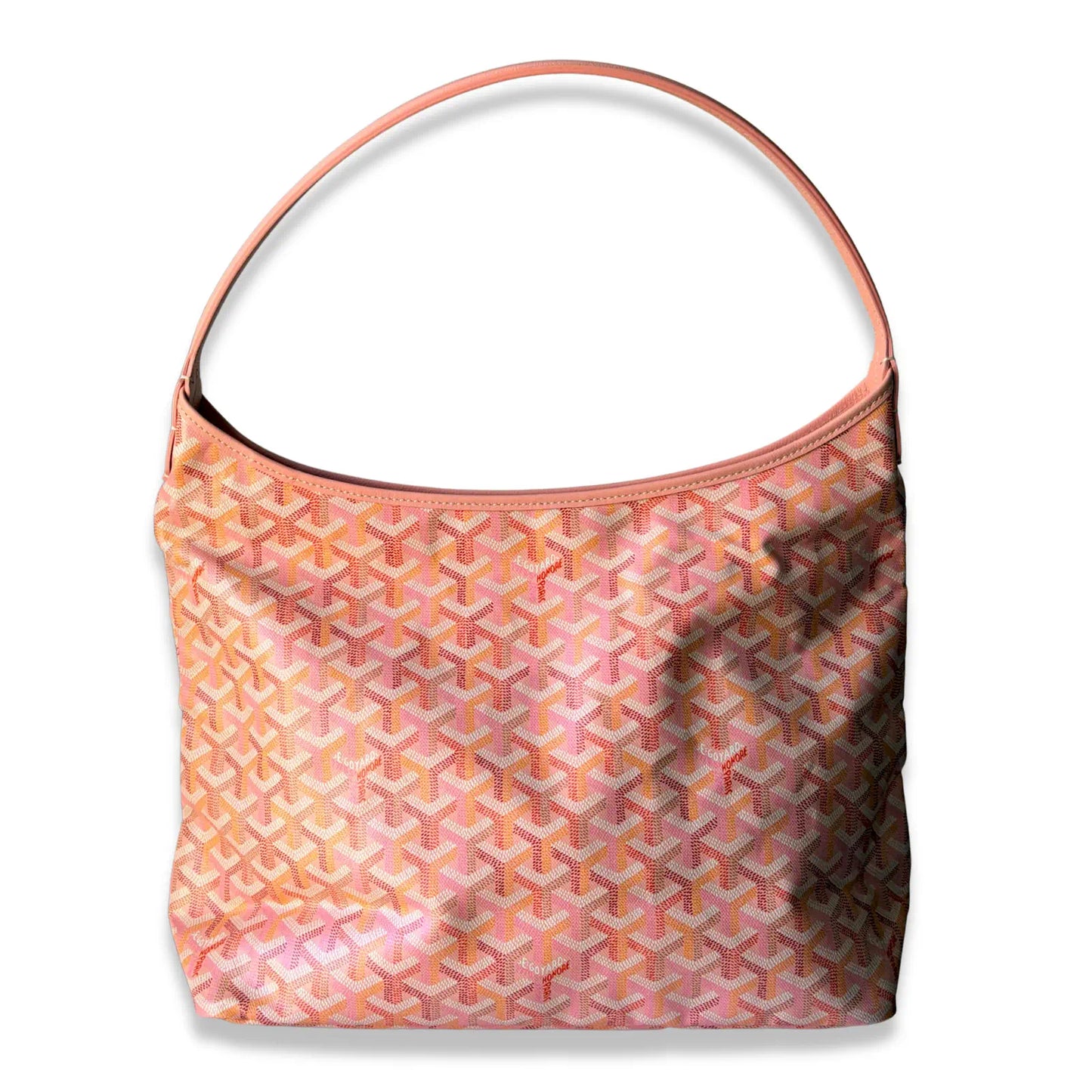 GOYARD PINK GOYARDINE HOBO BAG