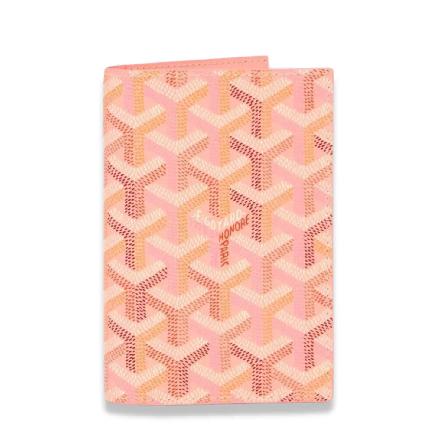 GOYARD PINK GOYARDINE PASSPORT HOLDER