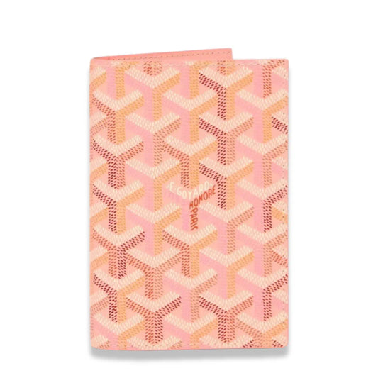 GOYARD PINK GOYARDINE PASSPORT HOLDER