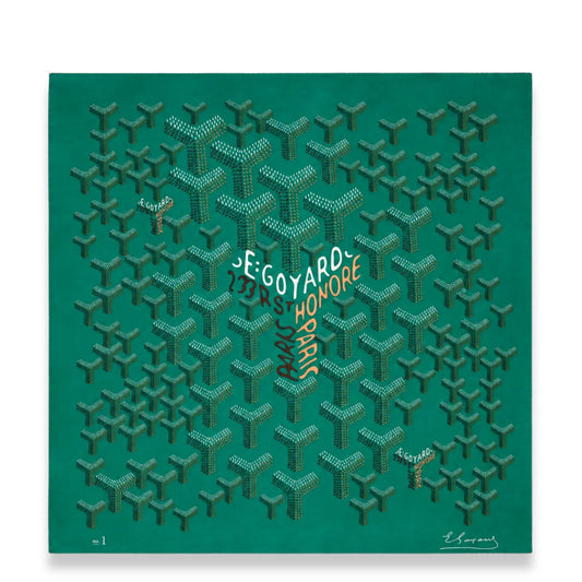GOYARD GREEN SCARF N°1 SILK SCARF