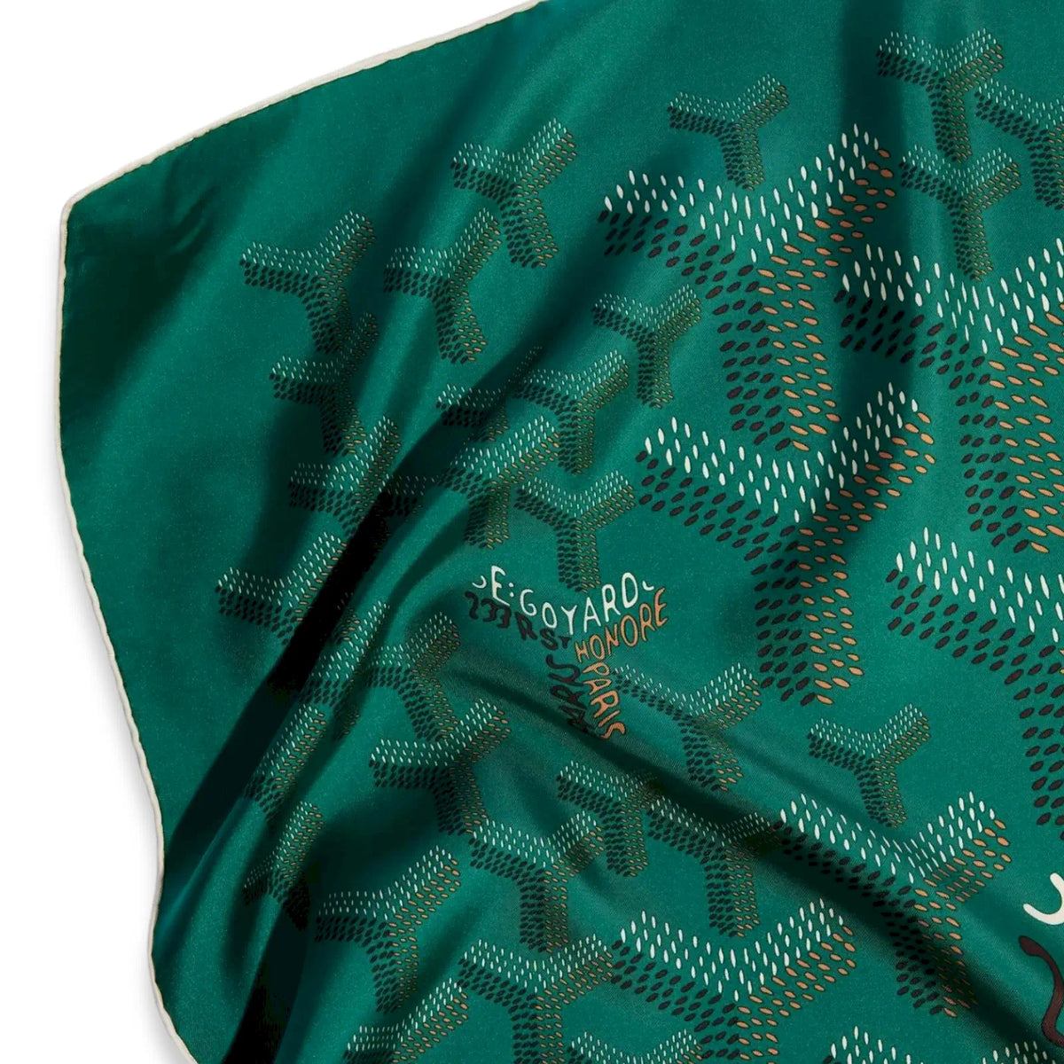 GOYARD GREEN SCARF N°1 SILK SCARF