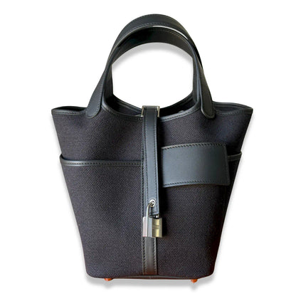 HERMÈS BLACK PICOTIN 18 CARGO BAG