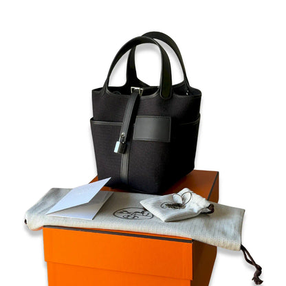 HERMÈS BLACK PICOTIN 18 CARGO BAG