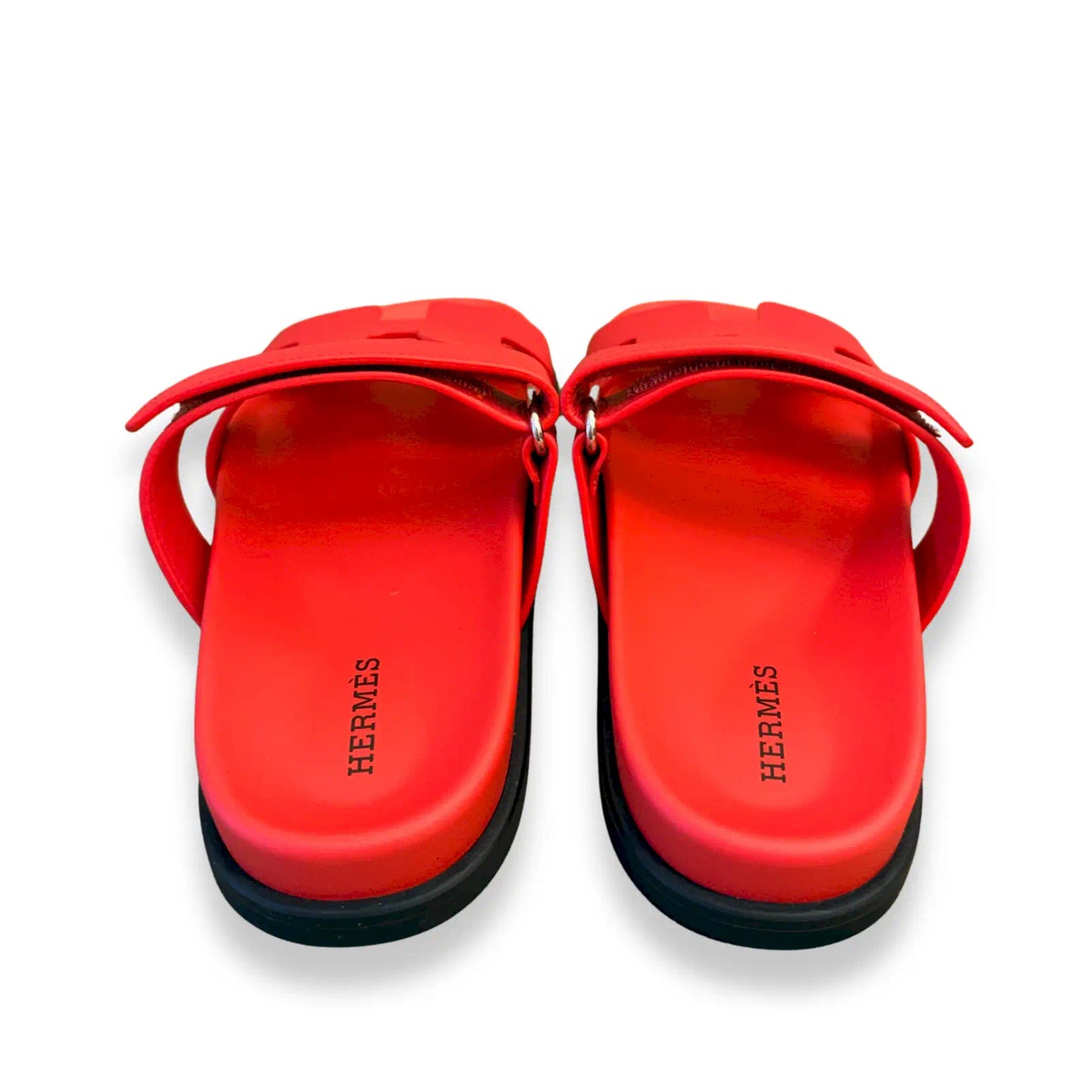 HERMÈS ROSE GRENADE CHYPRE SANDALS