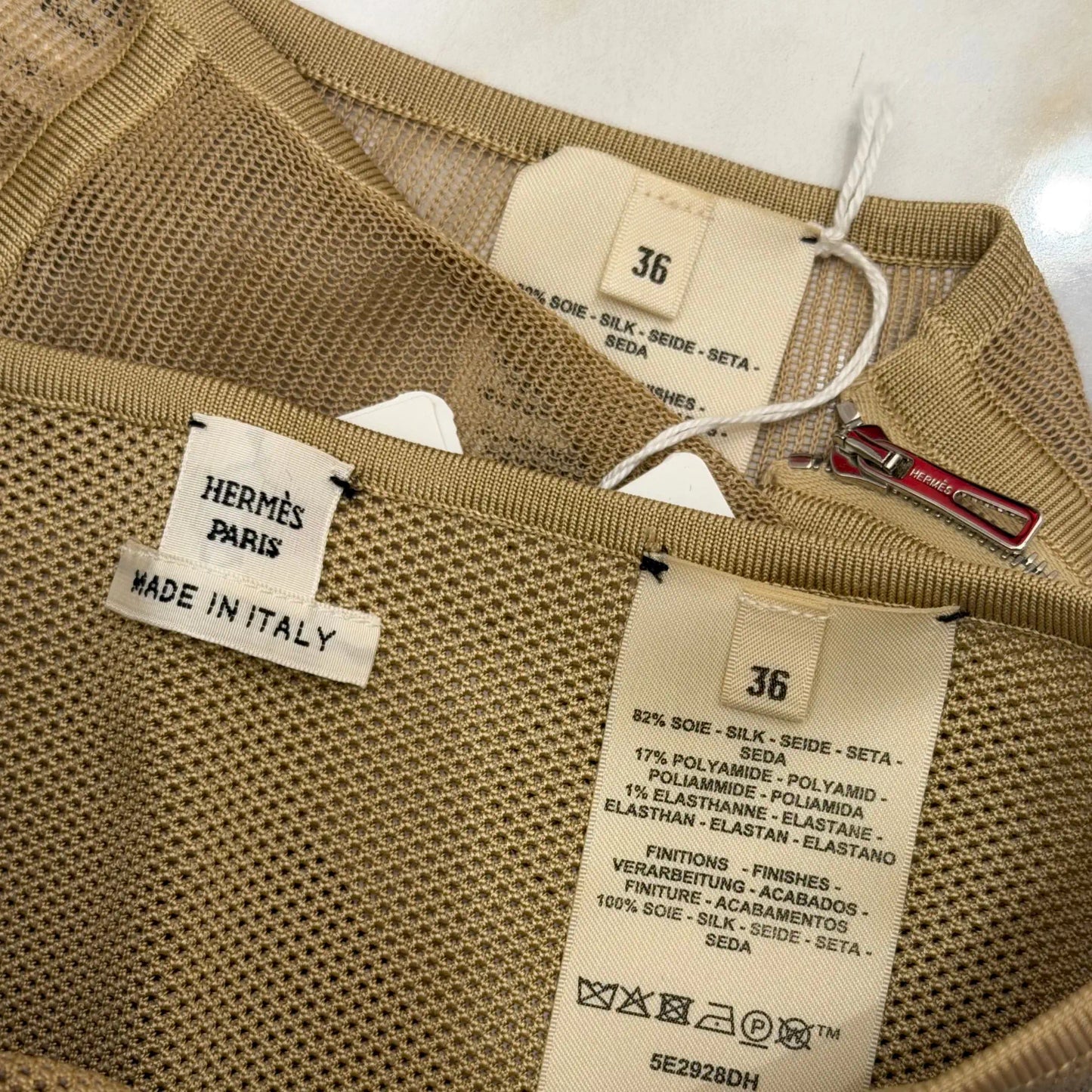 HERMÈS SILK-BLEND SHEER MESH TROUSERS WITH SHORTS