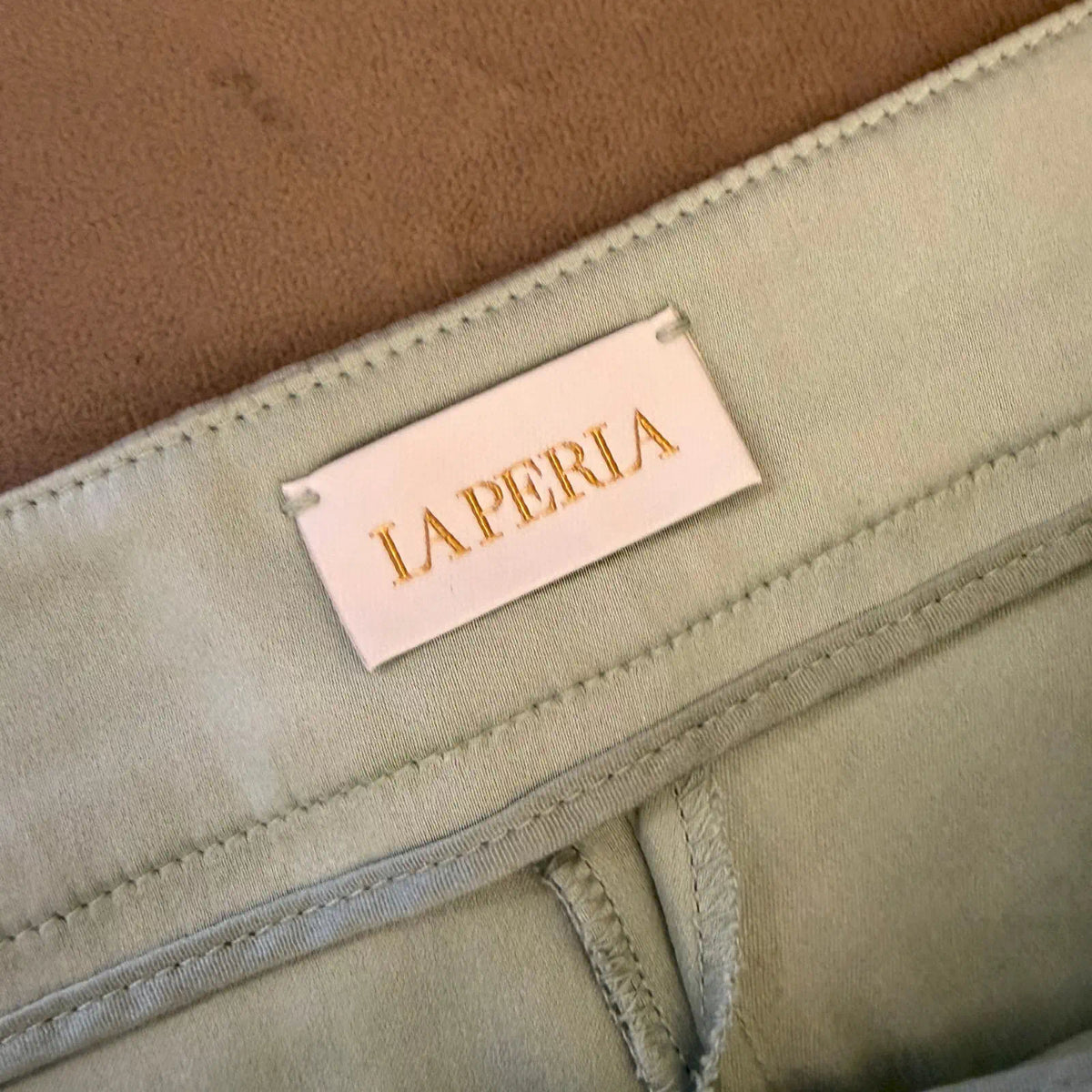 LA PERLA MINT GREEN SILK TROUSERS