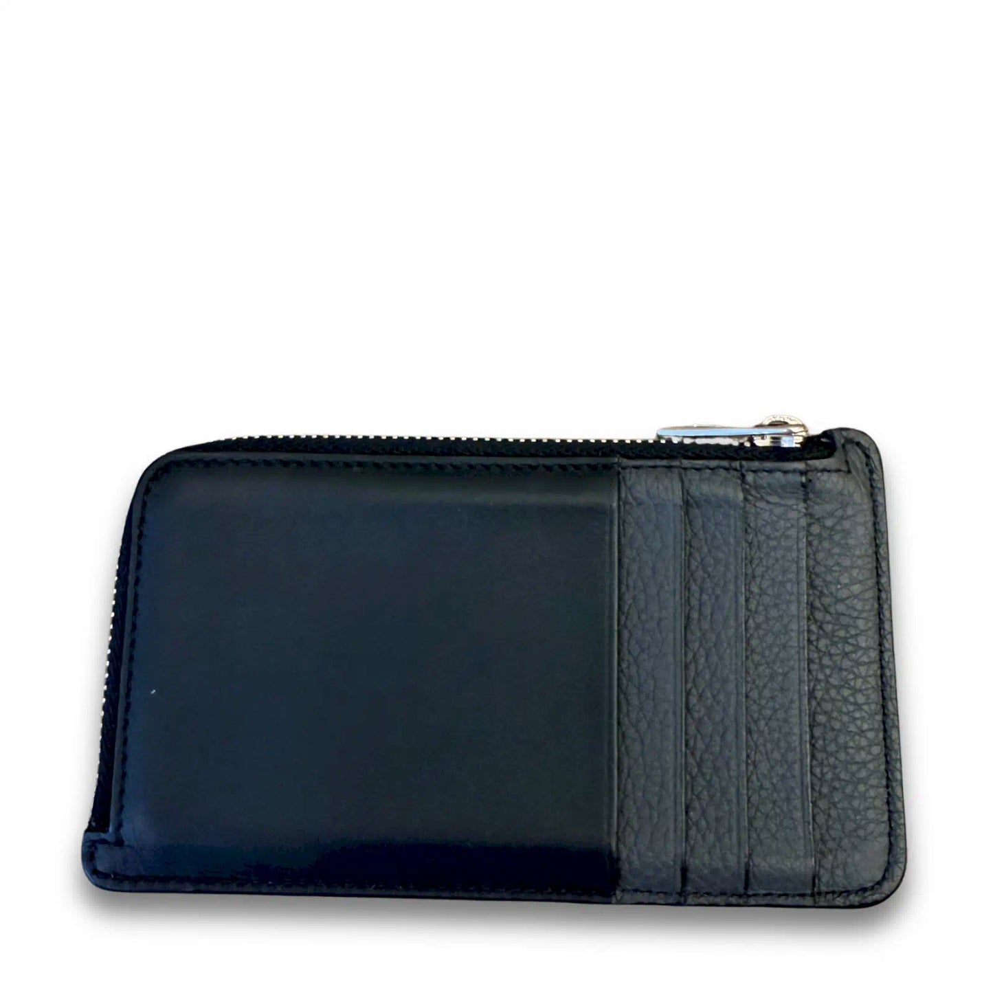 LOEWE BLACK LOGO ZIP CARD HOLDER
