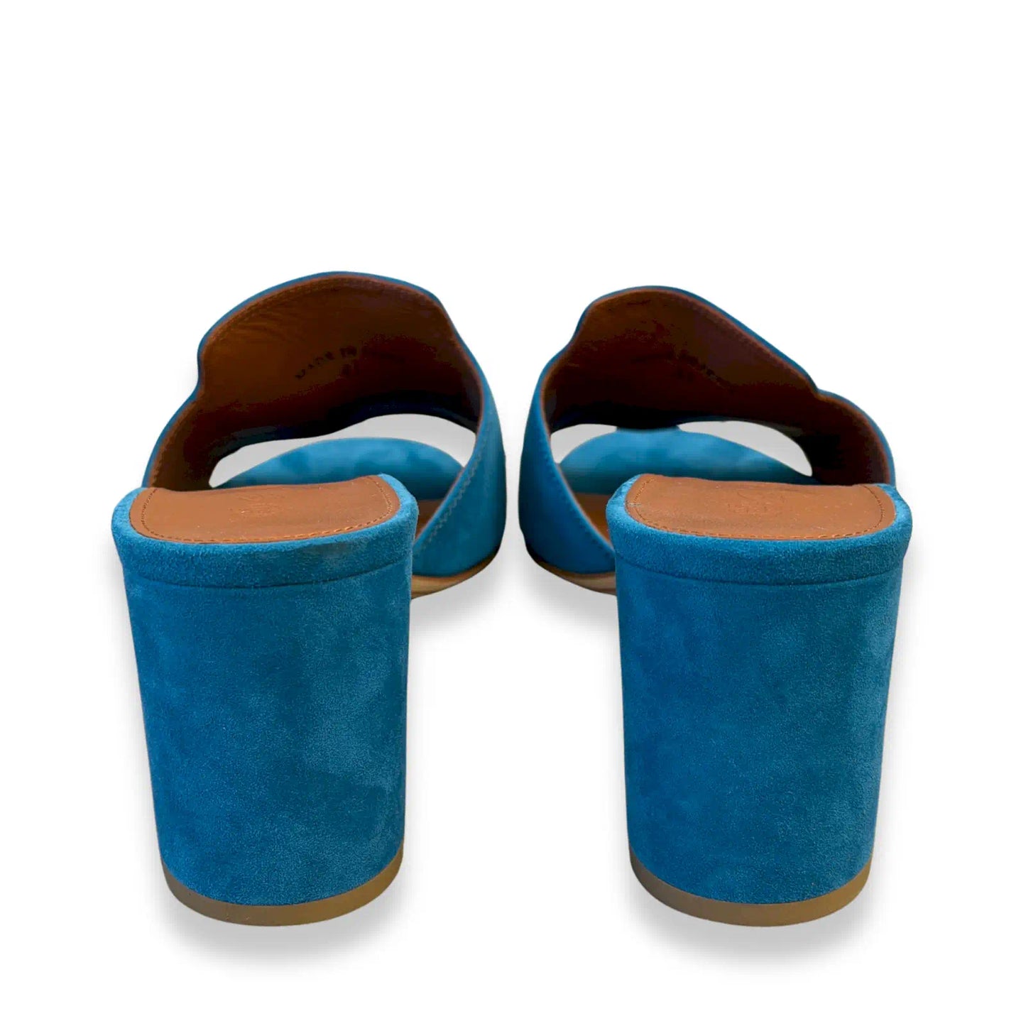LORO PIANA BLUE GREEN SUMMER CHARMS HEELED SANDALS