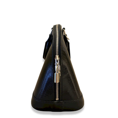 LOUIS VUITTON BLACK EPI ELECTRIC ALMA PM BAG