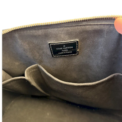 LOUIS VUITTON BLACK EPI ELECTRIC ALMA PM BAG