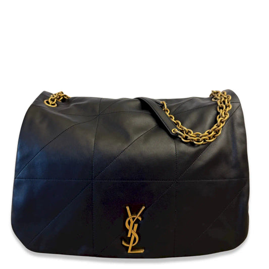 SAINT LAURENT BLACK JAMIE GIANT 7 BAG