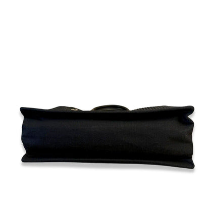SAINT LAURENT BLACK RIVE GAUCHE SMALL TOTE BAG