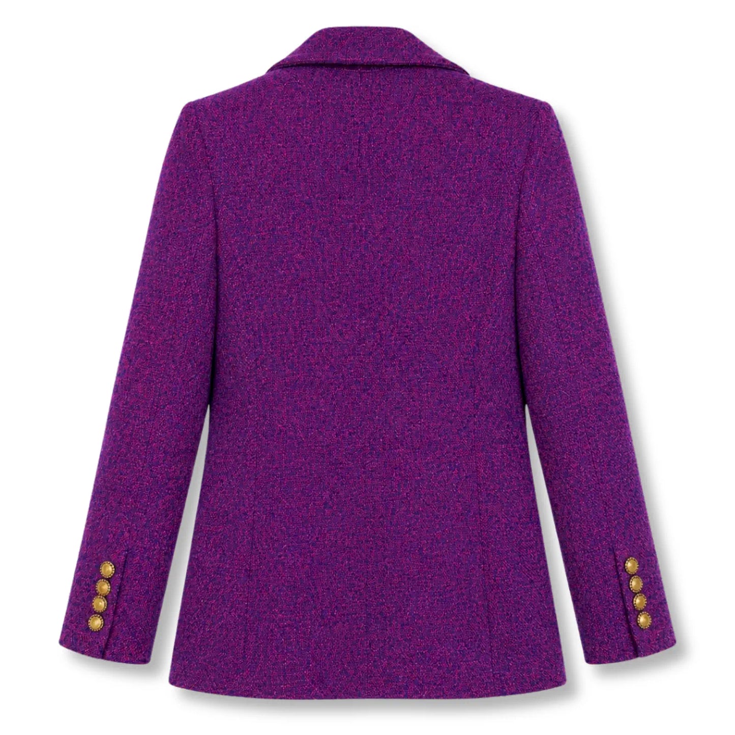 SAINT LAURENT JACKET IN BOUCLE LUREX PURPLE