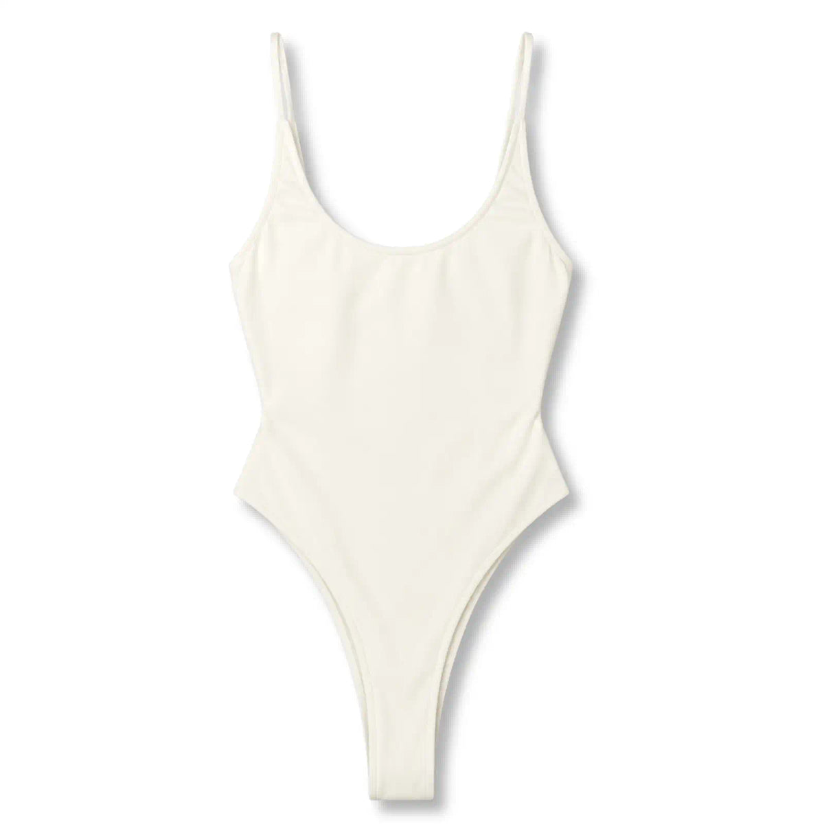 SAINT LAURENT WHITE ONE-PIECE SWIMSUIT