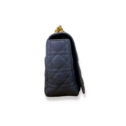 BOLSO DE MANO GRANDE DIOR BLUE CARO