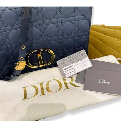 BOLSO DE MANO GRANDE DIOR BLUE CARO