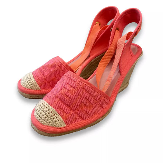 Fendi PINK FABRIC ESPADRILLES