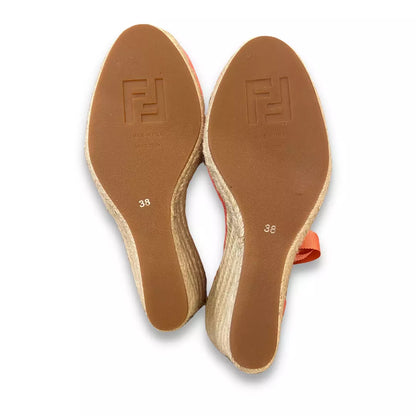 Fendi PINK FABRIC ESPADRILLES