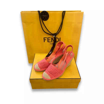Fendi PINK FABRIC ESPADRILLES